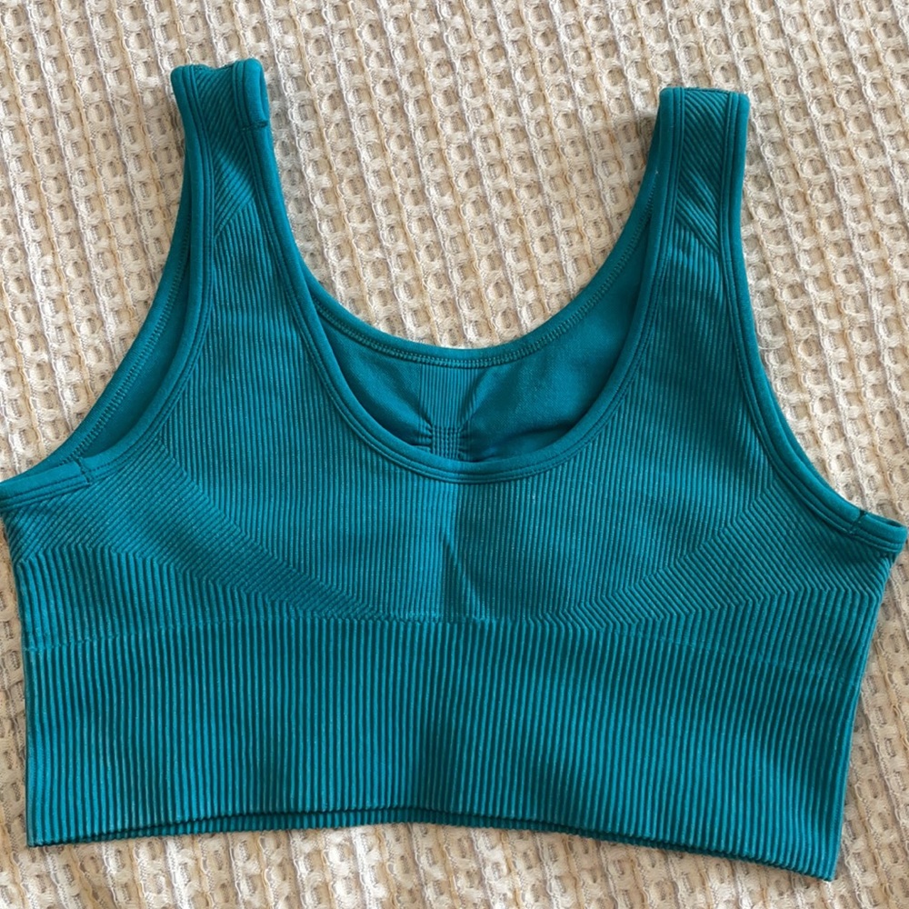 Turquoise Sports Bra - Picture 2 of 2